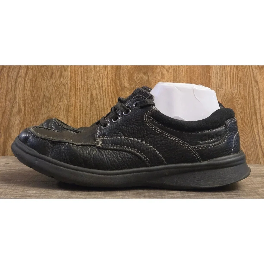 Clarks Collection‎ Cotrell Edge Leather Lace Up Shoes Mens Size 7 Black